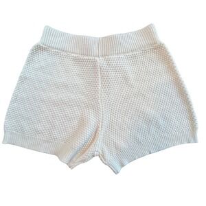 NWOT Sincerely Jules White Crochet Knit Shorts M Pajamas Loungewear Boho Cottage